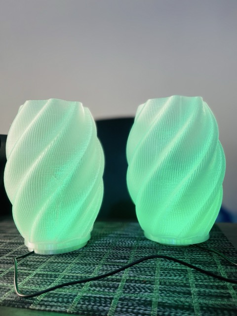 Abat-jour Spirale Zen - Impression 3D Artisanale